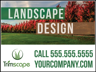 Landscaping Yard Sign - Design 4