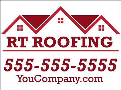 Roofing Yard Sign - Design 3
