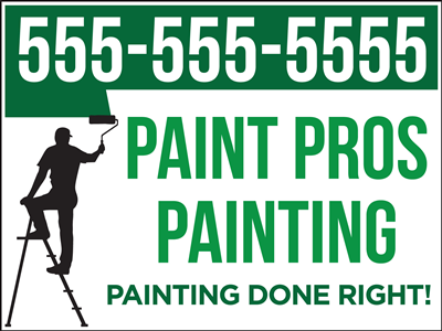 Painters Yard Sign - Design 1